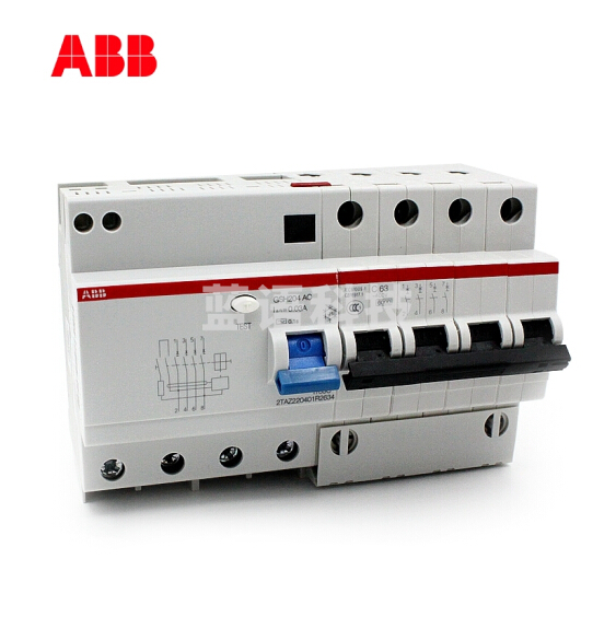 ABB 剩余电流动作断路器 GSH204 -D63