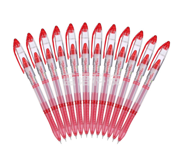 晨光(M&G) 中性笔灵智GP1212C红色签字笔0.38mm学习文具用品办公用品水笔 12支/包