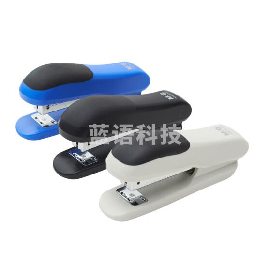 晨光(M&G)12号订书机金属拉杆统一型办公用品订书器ABS92722 黑蓝灰颜色随机 一包12个装