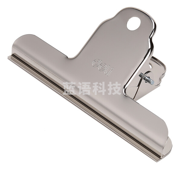 得力 9532 山形铁票夹铁夹 102mm 3只/包 (包)