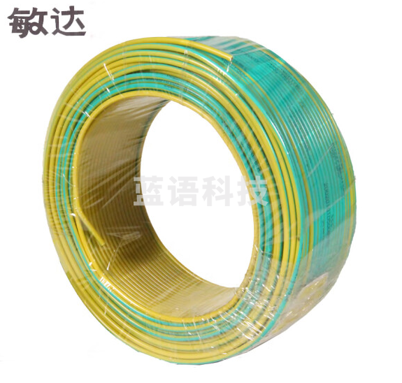 敏达电线电缆BV10平方黄绿双色约100米/盘 (单位：盘)