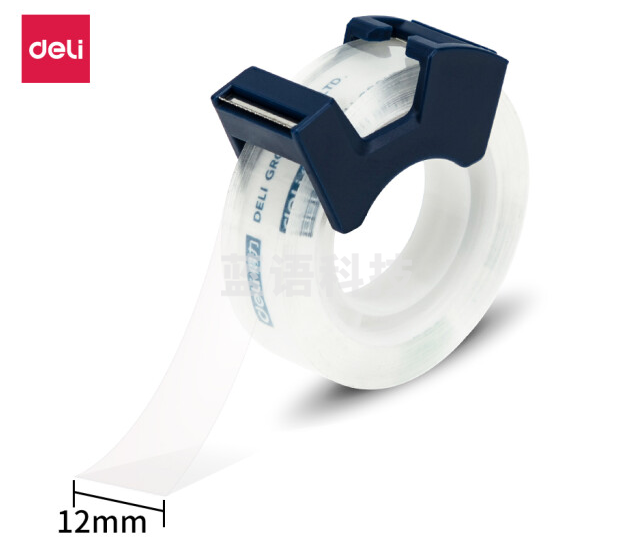 得力30123高透文具胶带套装12mm*25Y*38um高透24卡/盒(单位：盒)