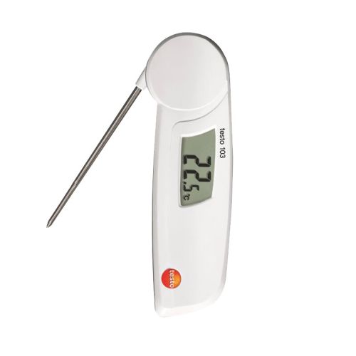 德图103 食品温度计 刺入式温度检测仪 折叠式温度计小巧方便携带