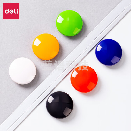 得力 7822 磁钉 直径40mm (卡) 混色