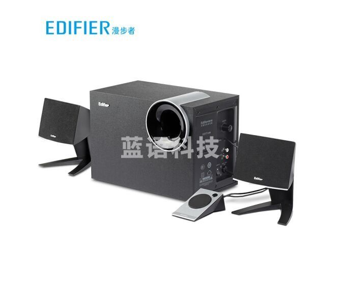 漫步者(EDIFIER) R201T北美 2.1声道 多媒体音箱 音响 电脑音箱 黑色