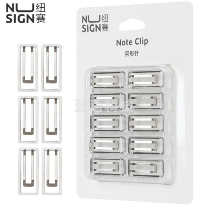 纽赛NS106回形针(银色)10只/卡 24卡/包(单位：包)