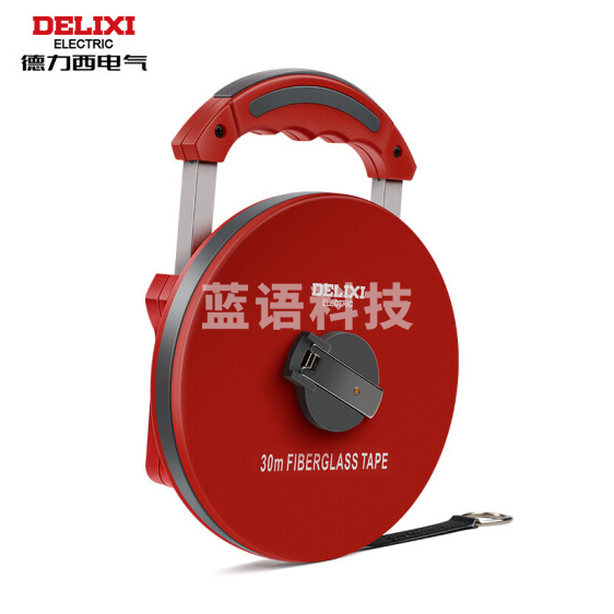 德力西 玻璃纤维卷尺 30m 测量尺 工程测量皮卷尺  货号：WY