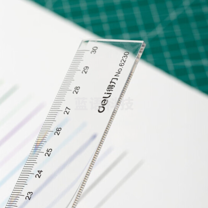 得力 6230 30cm 直尺 (把)