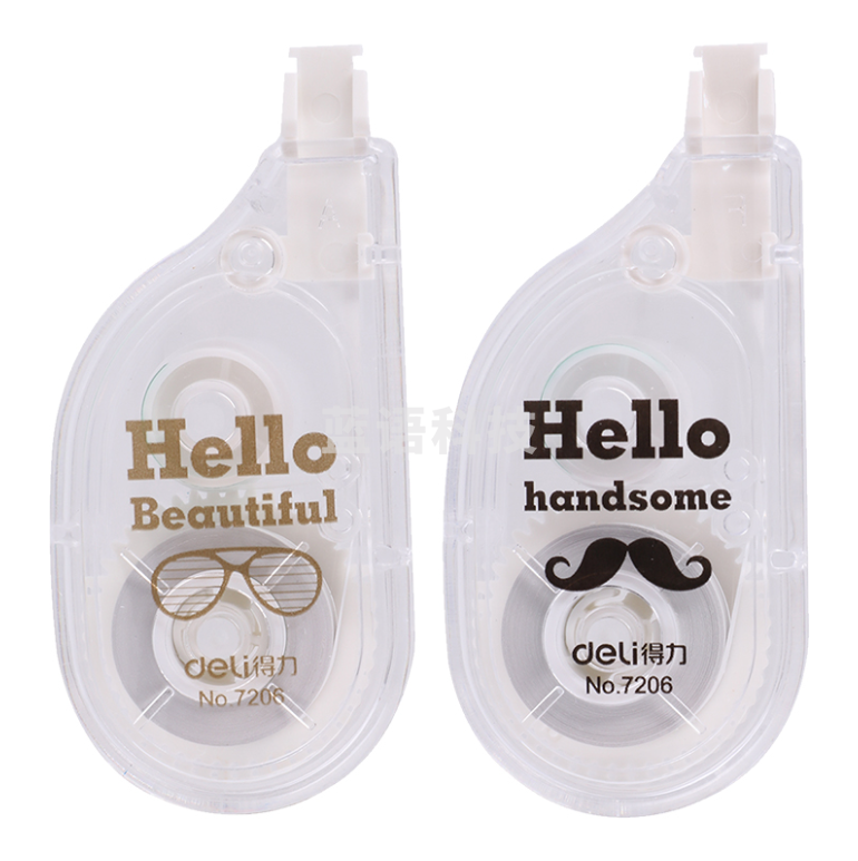 得力 7206 修正带修正用品 5mm*6m (单位:只) 混色