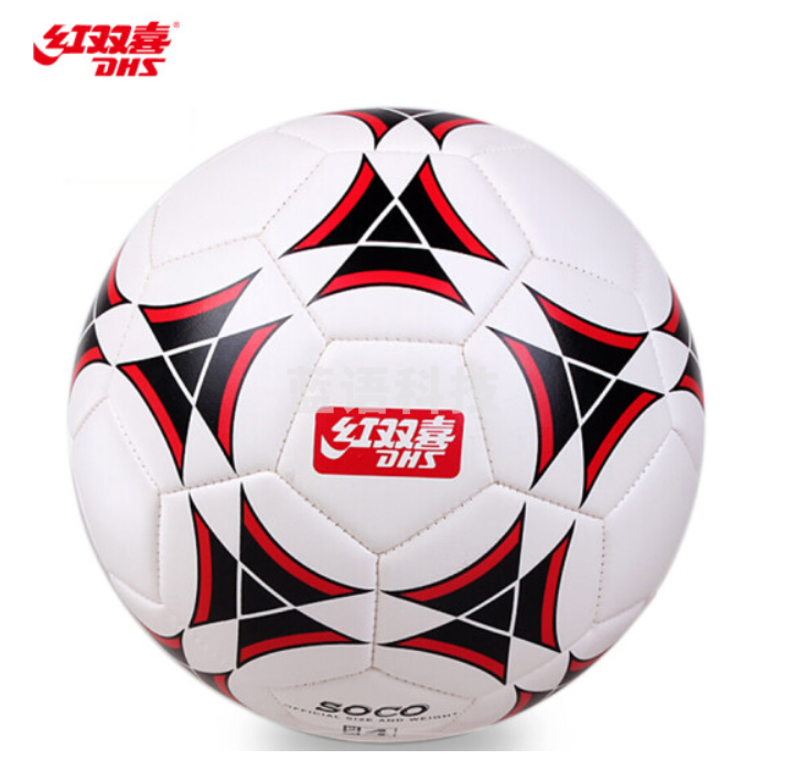 红双喜DHS 儿童青少年4号足球训练教学儿童玩具机缝足球FS4101
