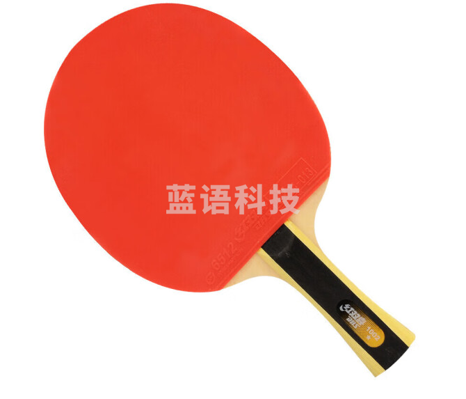红双喜 乒乓球拍H1002一星横拍双面反胶乒乓球拍