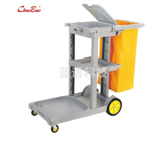 超宝 CHAOBAO  D-11-1多用途清洁手推车(蓝色）--带盖