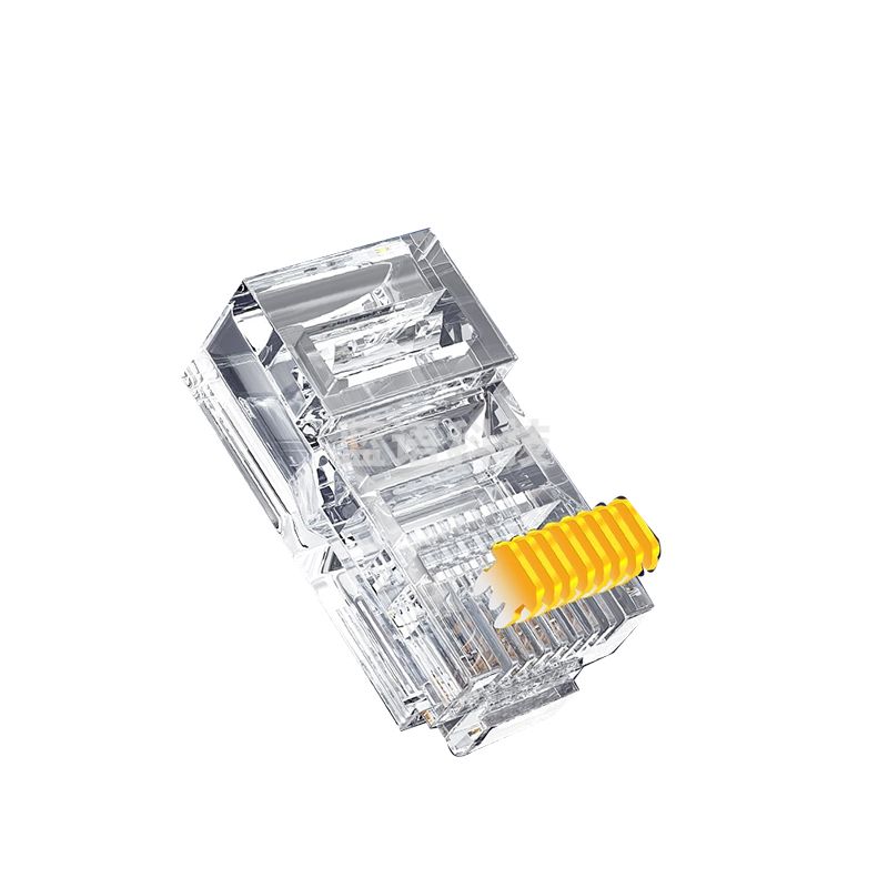 山泽(SAMZHE)超五类非屏蔽水晶头超5类RJ45网络水晶头8P8C电脑宽带网线接头Cat5e水晶头100个/盒 5100SJT