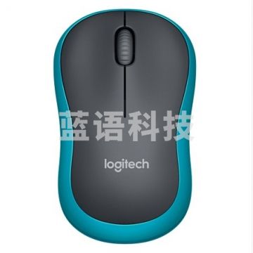 罗技（Logitech）M186 无线鼠标  黑色蓝边  PJ.067