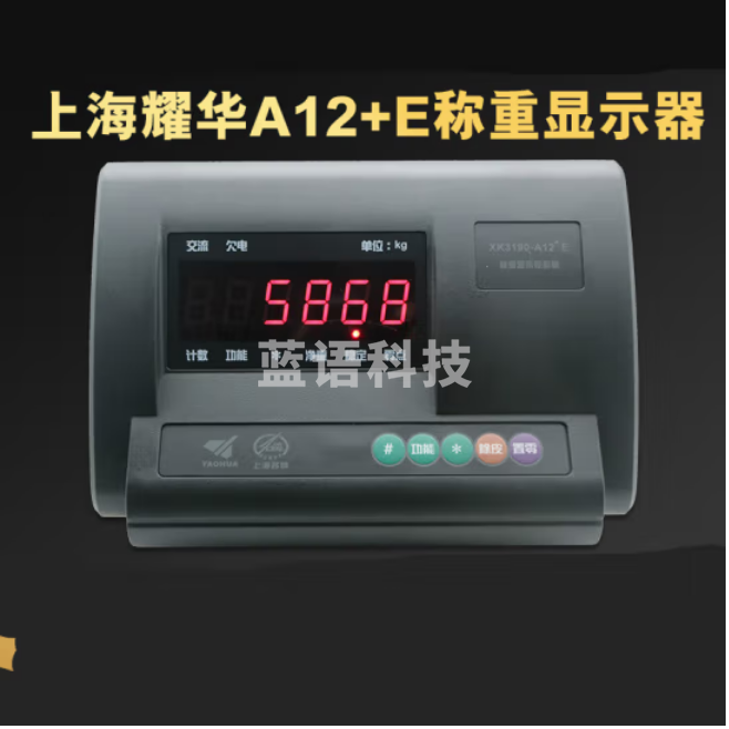 上海耀华XK3190-A12+E称重仪表显示器电子地磅仪表叉车秤台秤表头 标配