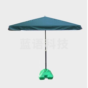 户外遮阳伞2.8*2.8M 方形太阳伞 折叠 墨绿  货号：GD
