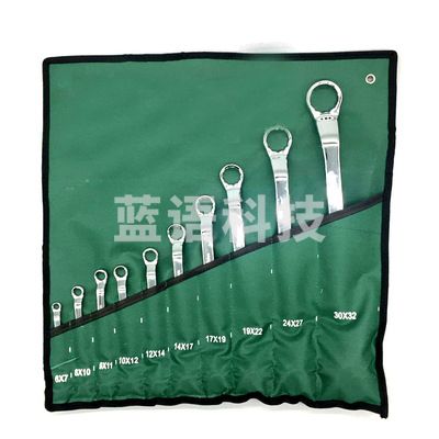 凯工 10件 10*6-32 镜面梅花扳手眼镜扳手 梅花扳手套装