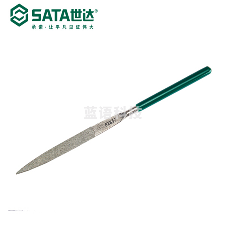 世达  0385 金刚石尖头半圆锉5x180MM