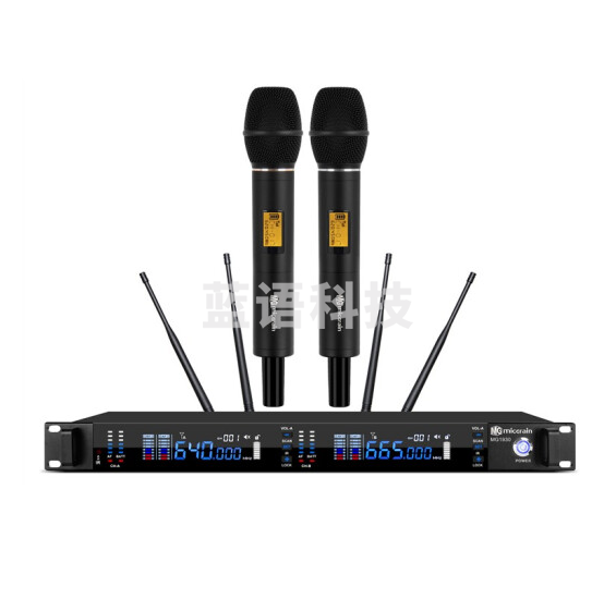 麦谷  MG1930真分集远距离一拖二无线手持话筒 演出 学校 操场 车间 会议室麦克风 货号：LJ