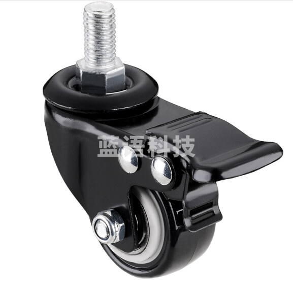 移动滑轮 丝杆转向轮 带刹车万向轮 M10