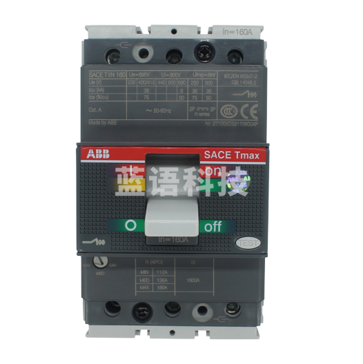 ABB塑壳断路器  空气开关 SACE Tmax T1N160 3P 125A