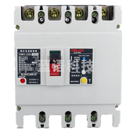 德力西  塑壳漏电开关 CDM1L-225L/4300 三相四线160A   A档型塑壳漏电保护器