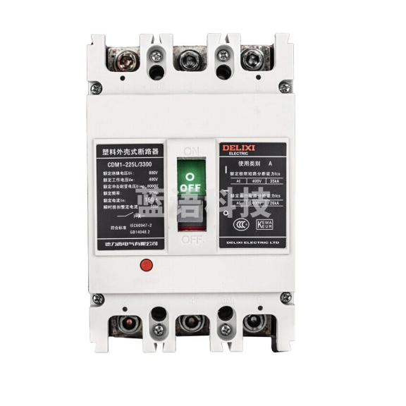 德力西电气 CDM1系列  塑料外壳式断路器CDM1-125L/3300 100A  货号：JC