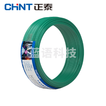 正泰 BV-1.5平方 单芯单股 塑铜线 绿色 100米/盘