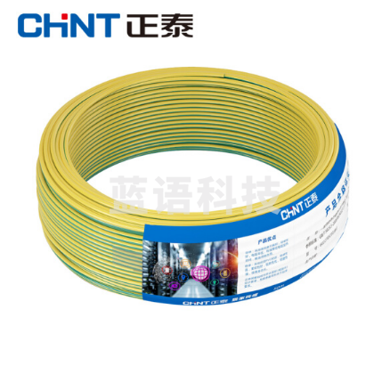 正泰 BV-1.5平方 单芯单股 塑铜线 双色 100米/盘