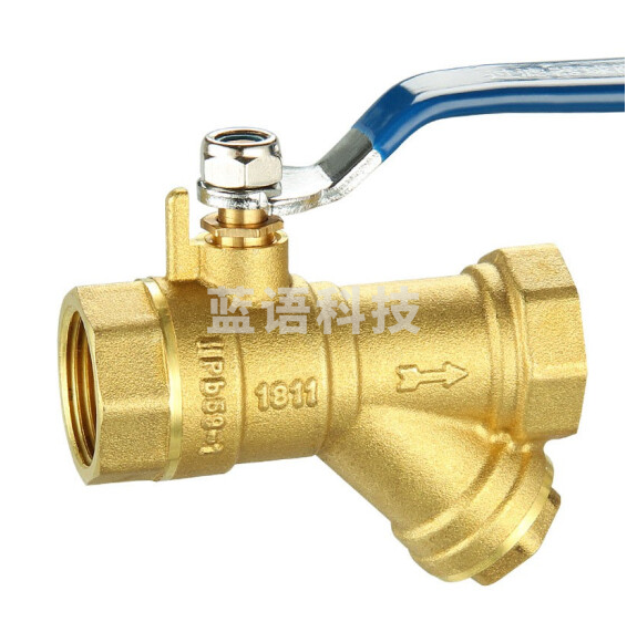 巨联 黄铜过滤球阀 1.2寸 货号：ZF