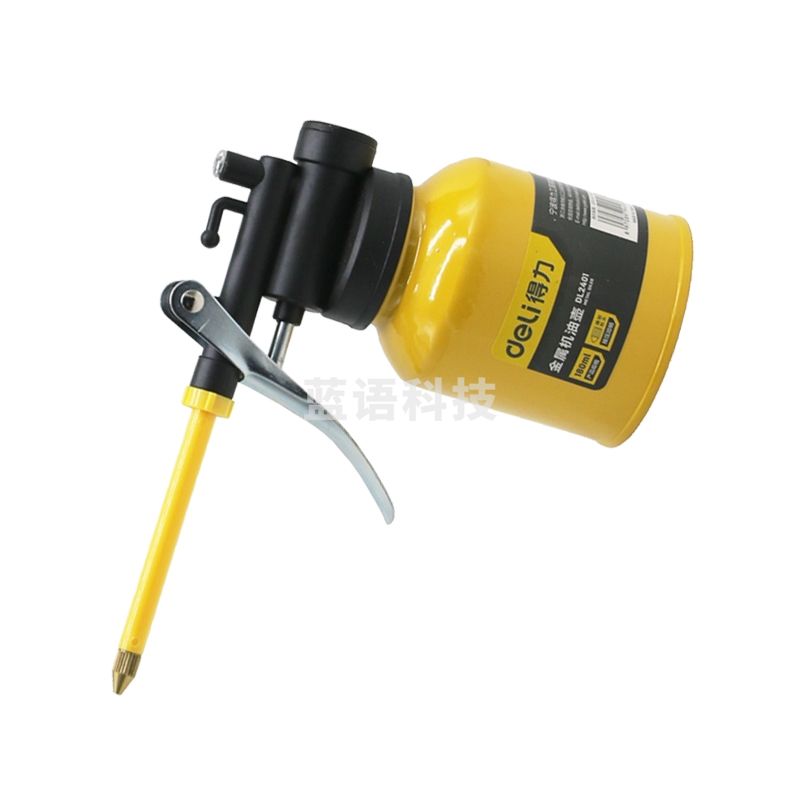 得力（deli）DL2401 金属机油壶 250g机油枪长嘴油壶