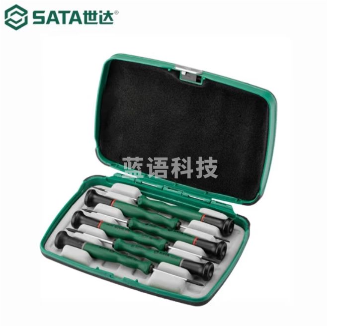 世达（SATA）6件一字、十字微型螺丝批组套货号09312