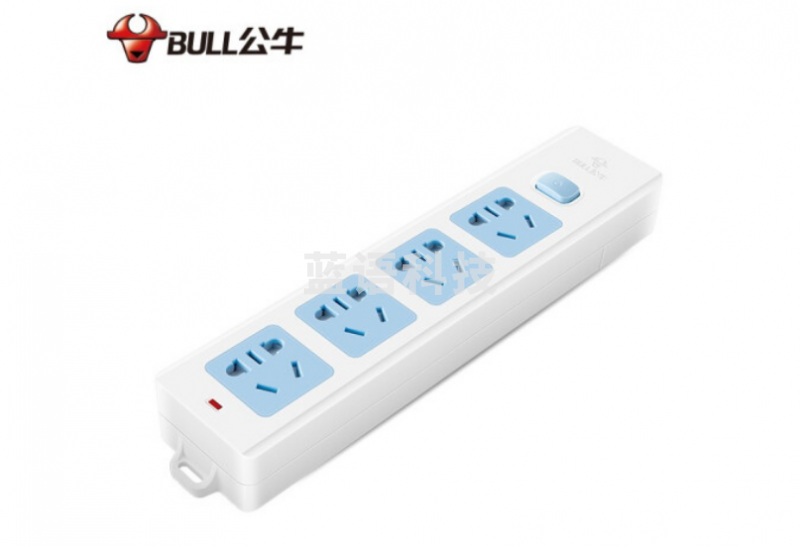 公牛（BULL）GN-414K无线插座 4位总控无线（需自行配电源线和插头）