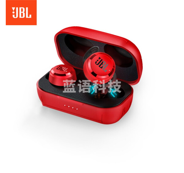 JBL T280TWS PLUS 真无线蓝牙耳机 半入耳式运动耳机 手机音乐双耳立体声苹果华为三星耳机 激情红