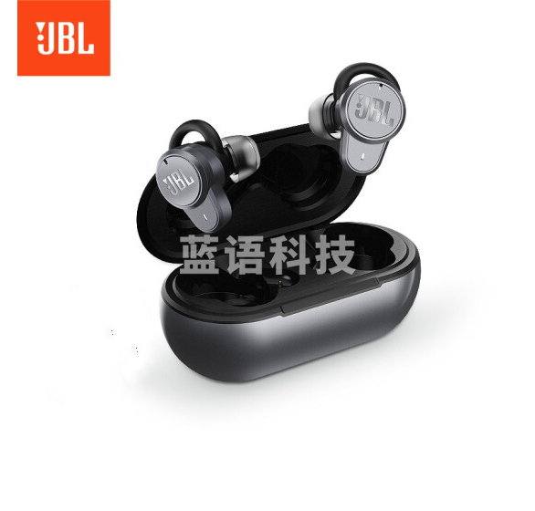 JBL T280TWS PRO 真无线降噪蓝牙耳机 入耳式运动耳机 手机音乐双耳立体声苹果华为三星耳机 寒光灰