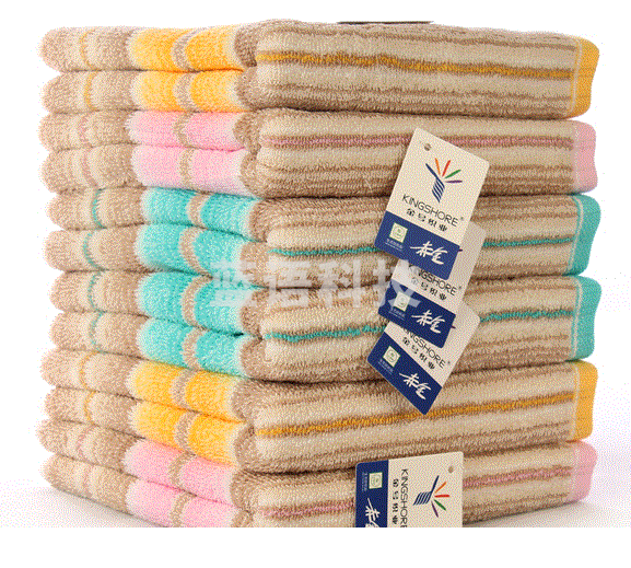 金号 GA1085 厚实条纹简约毛巾 70*34cm 彩色 颜色随机