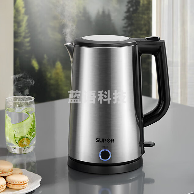 苏泊尔  电水壶热水壶 1.7L全钢无缝双层防烫电热水壶 SW-17J13P
