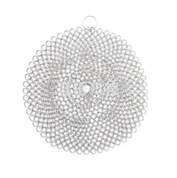 316不锈钢刷锅网洗锅链   圆形 10x10cm 货号：TXH