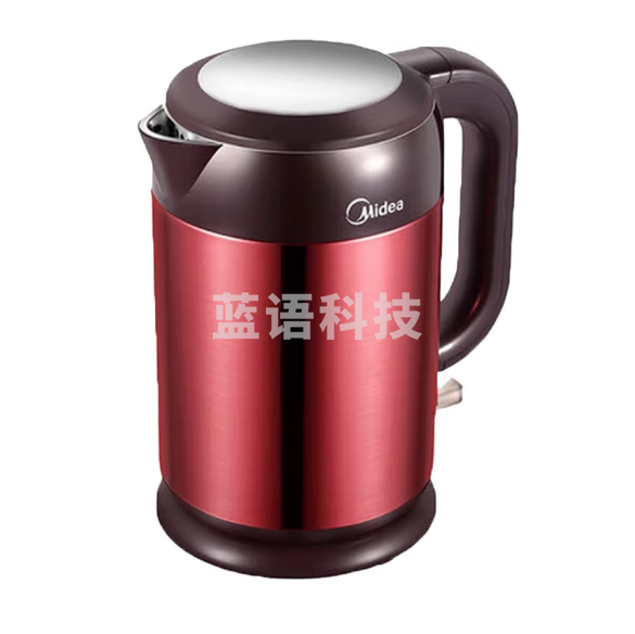 美的  HJ1708a 电热水壶电烧水壶1.7升双层隔热防烫速热便携温控1500W