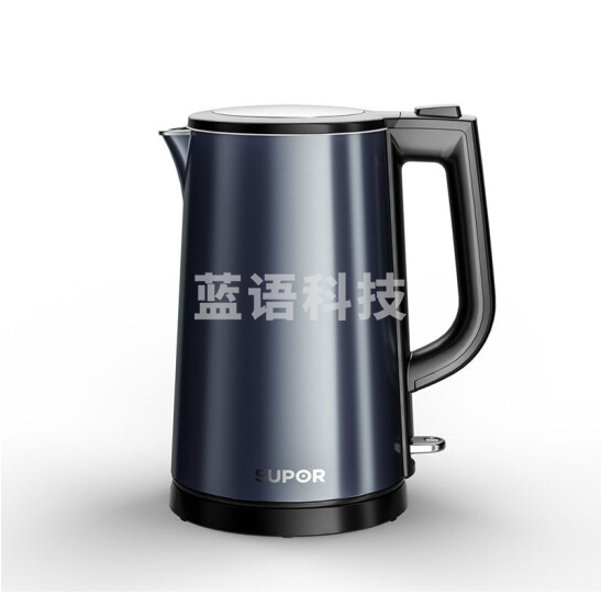 苏泊尔/SUPOR  SW-17S36A  深蓝色 1.7L 1800W 炫酷彩钢防烫保温全钢无缝内胆一键便捷开盖电水壶