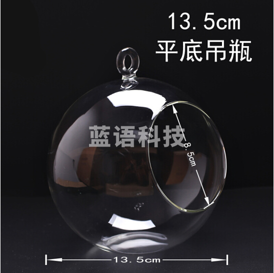 微景观生态瓶  平底吊瓶 收纳瓶 直径13.5cm