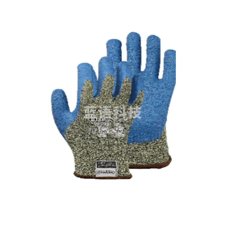 恒辉LB043蓝色乳胶手套（一副一个彩袋，10副/包，12包/箱）1包装 尺码：9/L