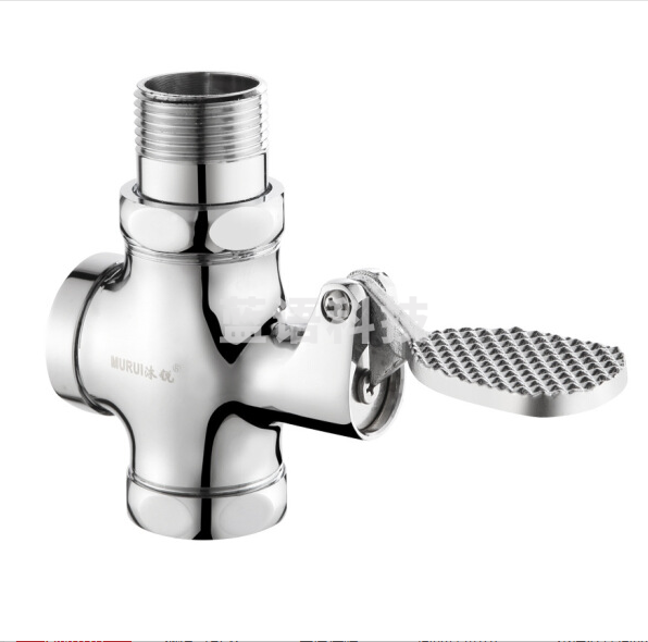 四通脚踏冲水阀