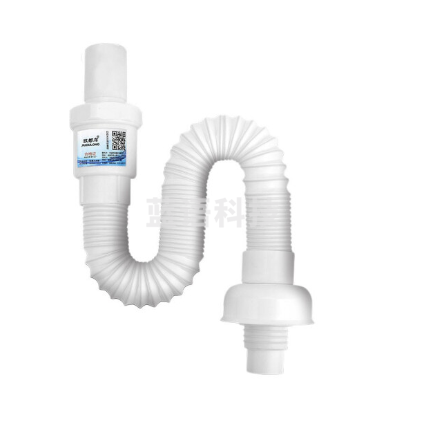 洗脸盆S弯防臭下水管   洗脸盆软管配件下水器塑料伸缩节返水弯