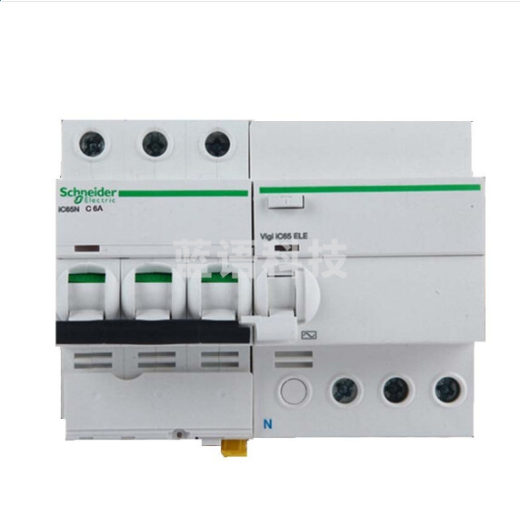 施耐德 IC65N 3P C63A 总闸开关带漏电保护断路