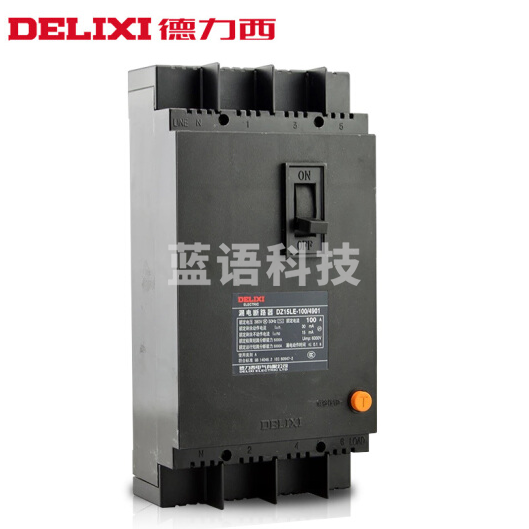 德力西塑壳漏电保护器DZ15LE-100/4901  100A