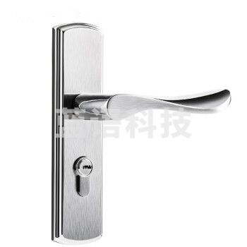 固力（GULI）内卧室不锈钢反提门锁简约房门把手实静音木门锁具 不锈钢门锁 左右通用型