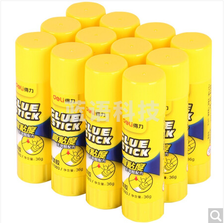 得力（deli）7093 36g高粘度PVP固体胶水 12支/盒