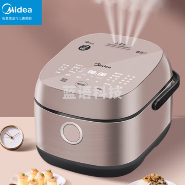 美的MB-EFB3030H 电饭煲 多功能智能2-4人蒸煮一锅两用 3升小电饭锅