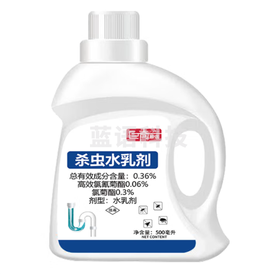 巨奇下水道杀虫剂小飞虫蛾蚋管道地漏除虫500ml（瓶）